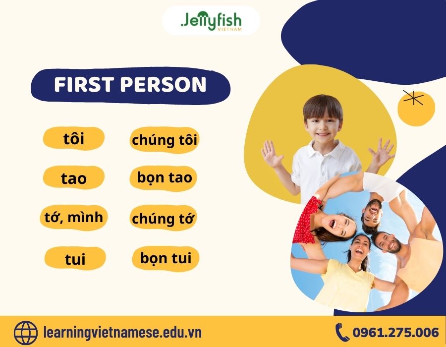 Pronouns in Vietnamese - First Person