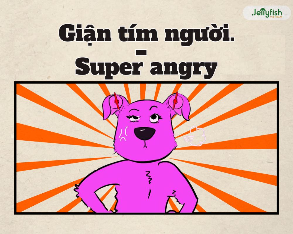 vietnamese slang words - giận tím người