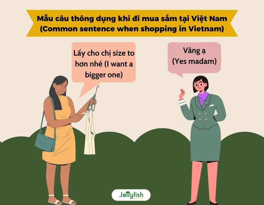 Common sentence when shopping in Vietnamese