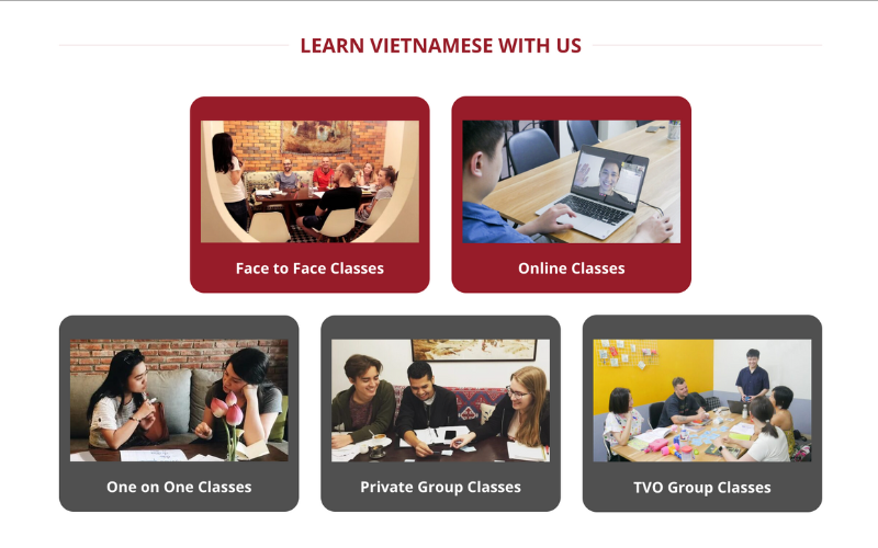 Vietnamese class at Viet Nam Oi